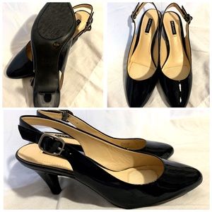 Black Alex Marie Slingback Pumps